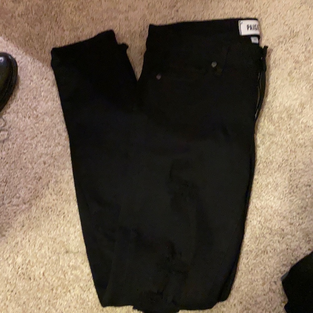 Paige distressed denim.